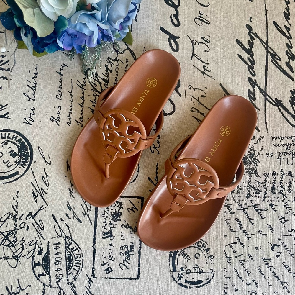 Tory Burch Miller Cloud Leather Thong Sandals Size EU 40 - Picture 3 of 12